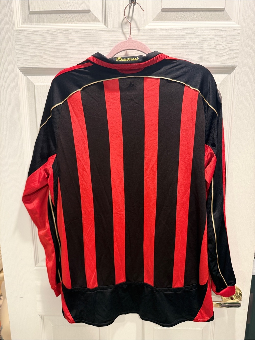 Vintage Adidas AC Milan 2006 2007 UCL Home Jersey Long Sleeve XL - Picture 9 of 13